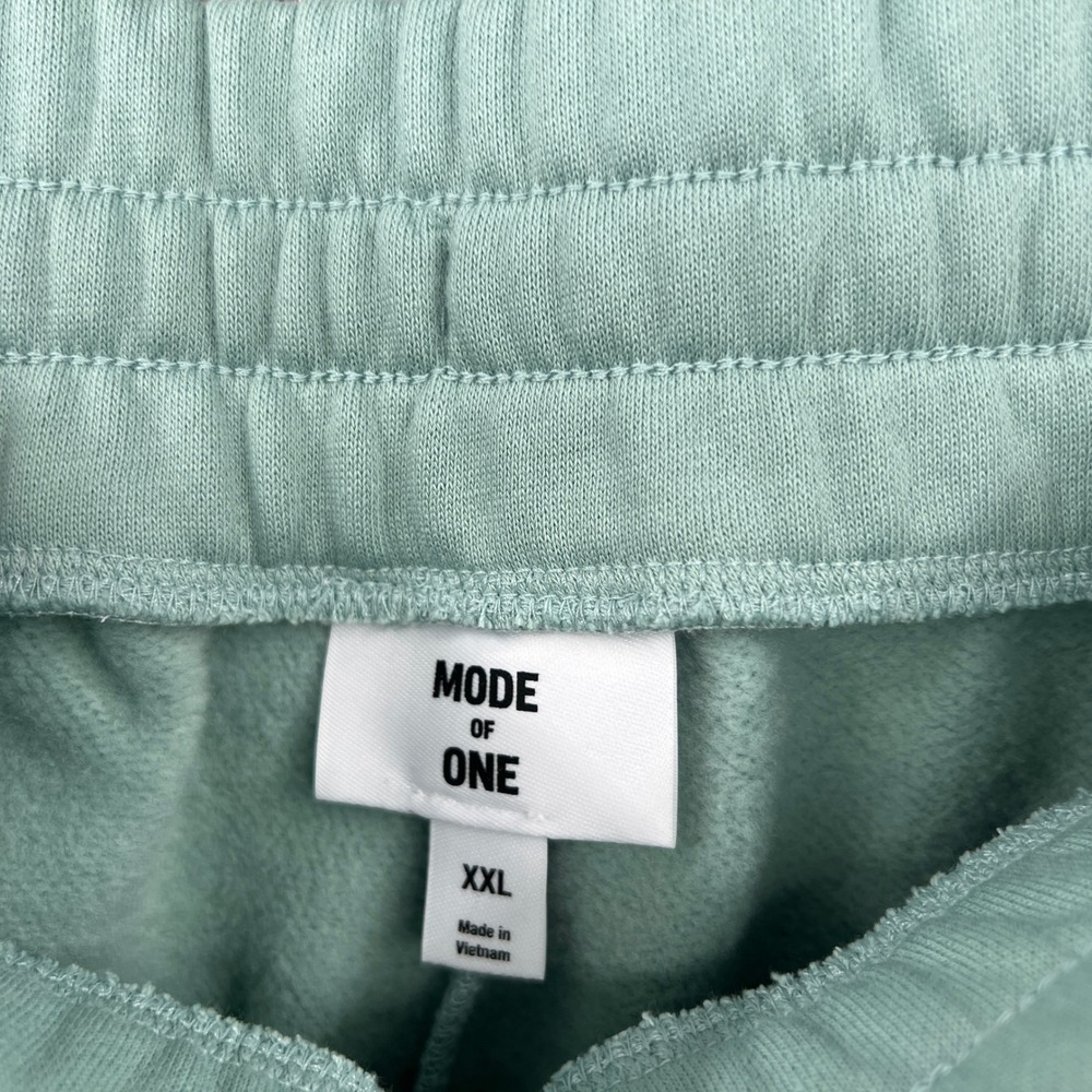 Mode of One Mens Fleece Sweatpants Blue Fin‎ Green XXL Relaxed NWT - Picture 4 of 7